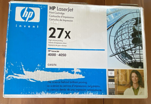 27x black toner sealed - hp,