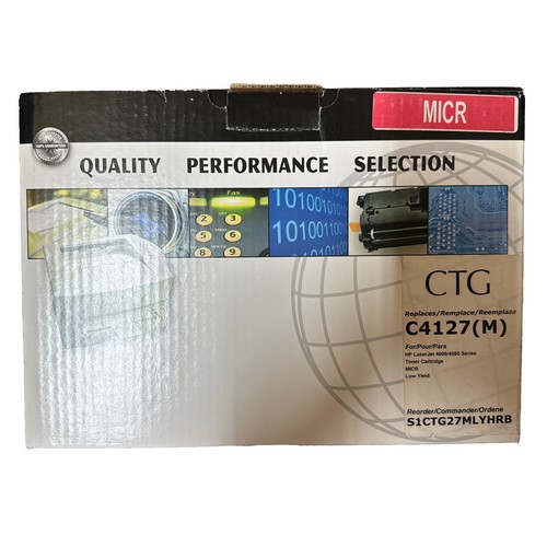 Micr low yield toner - micr, cartridge